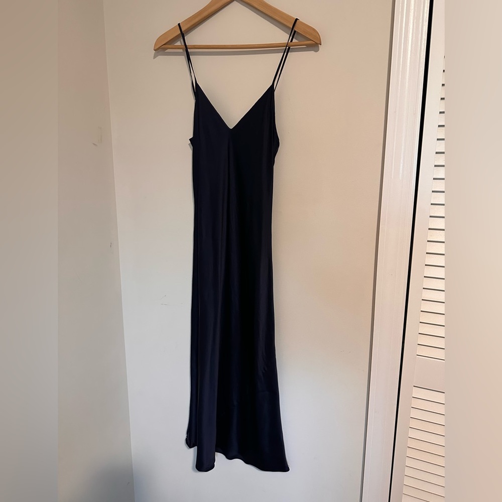 Quince silk midi dress size xs